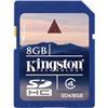 Kingston Digital 8GB SDHC Class 4 Flash Card SD4/8GB